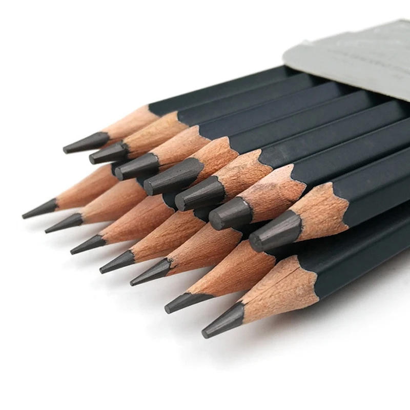 

14 Pcs/set Professional Drawing 10B Set 2H HB 3B 4H 12B 6B Pencils Pencil 1B 2B 6H Supplies 5B 4B Stationery Painting Pencil