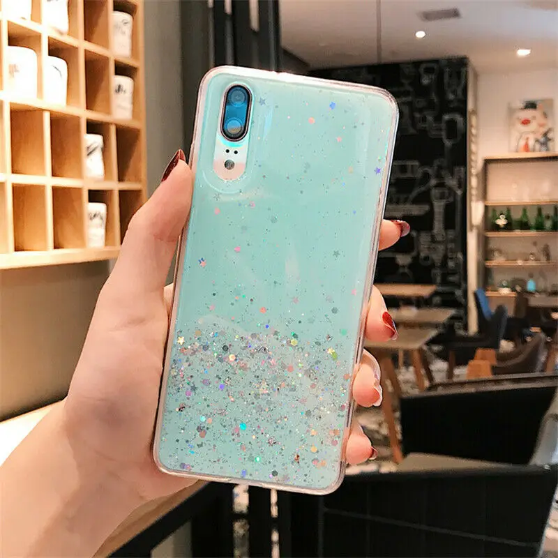 Для samsung Galaxy A20 A20E A30 A40 A50 A60 A70 чехол мягкий силиконовый Блестящий кристально чистый мягкий ТПУ гелевый Чехол-бампер