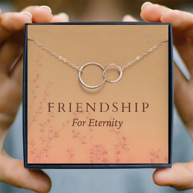 Ожерелье Bff Girly чокер кулон ожерелья подвески дружеские ожерелье вечности два