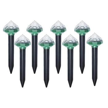 

Mole Repellent, 8 Pack Solar Powered Ultrasonic Mole Vole Gopher Snake Rodent Pest Repeller