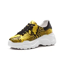 Г. Новая Осенняя обувь из натуральной кожи в европейском стиле со змеиным принтом на Высоком толстом каблуке, обувь для отдыха обувь для безопасности