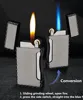 Gas lighter Blue Flame and Open fire two in one lighter Inflatable Butane Cigarette Lighters for smoking ► Photo 2/6