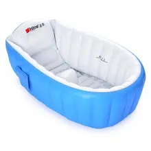 Детская ванночка, портативная, надувная, мультяшная, безопасная, утолщенная, детская ванночка для новорожденных, сохраняющая тепло