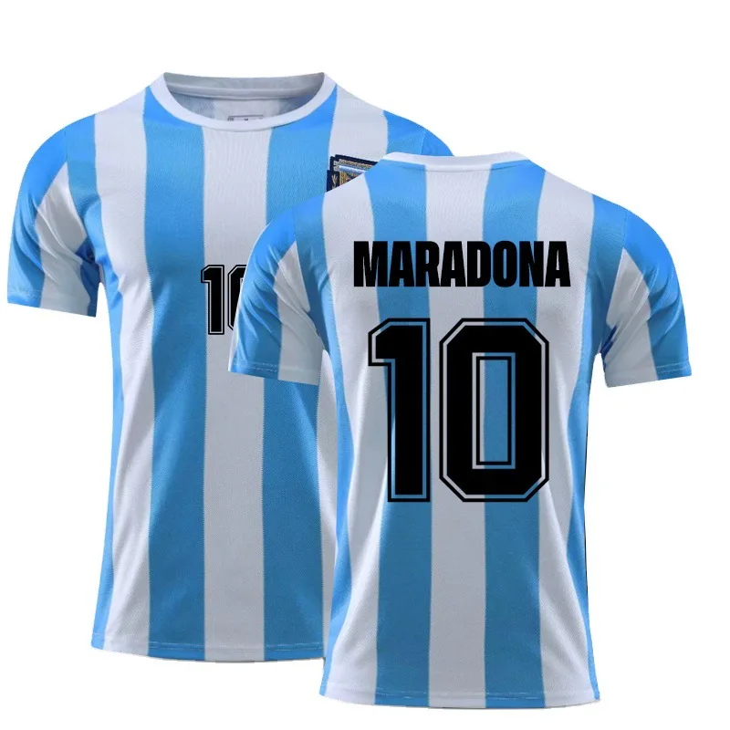 Verano Camiseta Vintage De Maradona 10 Para Hombres Y Mujeres Tops De Estilo De Fútbol Naoli 1986 De 1987,1988 Camiseta