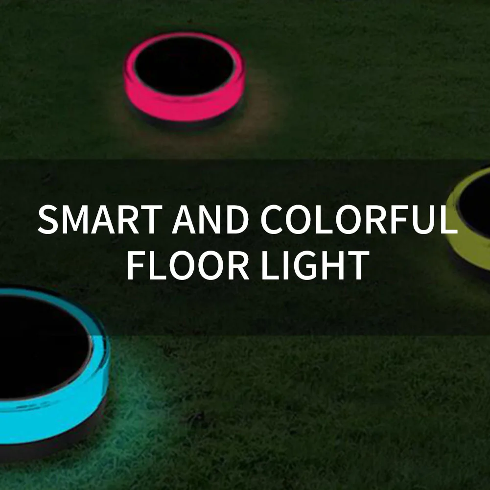 Pool With Battery Decorative LED Recessed Lawn Landscape Walkway Floor Lamp Solar Garden Lights Courtyard Outdoor Waterproof