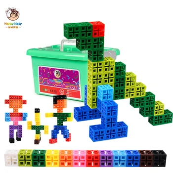

34pcs/135pcs/240pcs Children DIY Cube Building Blocks Sets Educational Classic Bricks Creative Assembly Toys for Kids HM1141