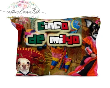 

Cinco De Mayo cosmetic bag Cosmetic Case Cosmetic pouch makeup bag cute travel bag for women gift