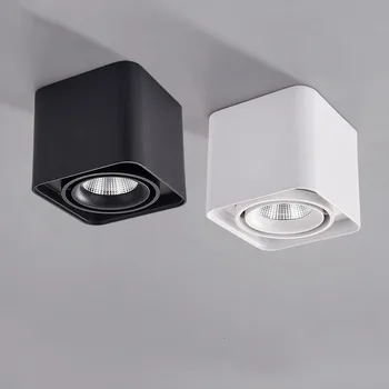 

Square Dimmable Rotating LED Downlights 7W 12W14W 20W COB LED Ceiling Spot Lights AC85~265V LED Lamps Indoor Lighting