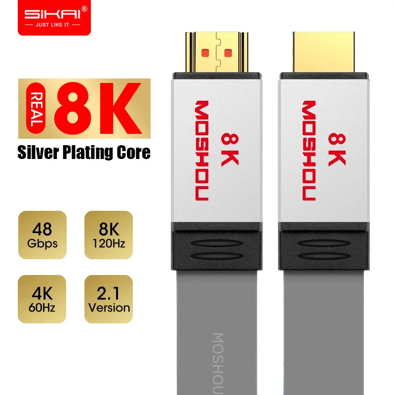 MOSHOU HDMI-совместимые кабели 2 1 Усилитель UHD 8K 60Hz динамический HDR 4:4:4 4K120Hz 48Gps HDCP2.2 с ARC
