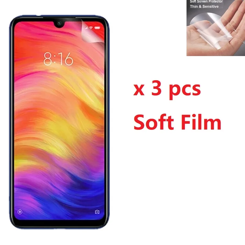 Защитная пленка для экрана Xiaomi Redmi 8 8A 7 7A 6 6A 5 5A Plus Pro 3 шт. | Мобильные телефоны и