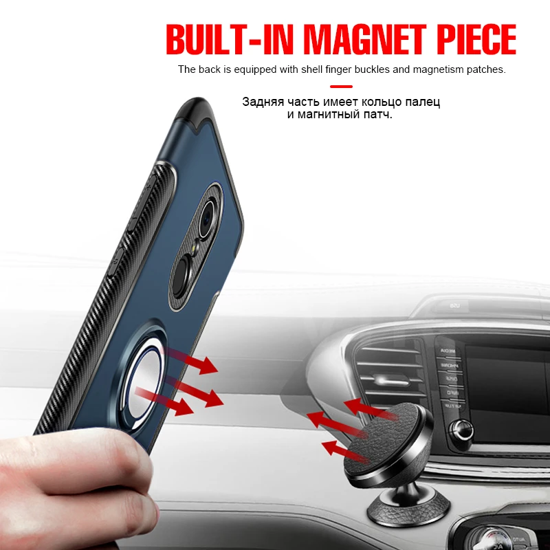 Роскошный чехол для телефона Redmi Note 4X с магнитным кольцом Xiaomi 4 полный Чехол 5A 5 Plus
