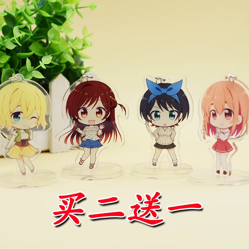 

Rent A Girlfriend Mizuhara Chizuru Sumi Ruka Cosplay Figure Acrylic Stand Model keyring Bag Pendant Keychain Toy gift