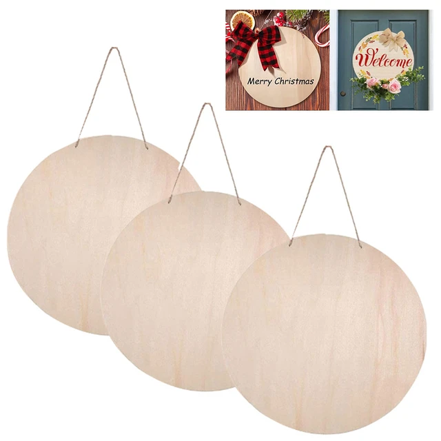 3pcs DIY Round Wood Discs for Crafts Unfinished Wood Rounds Wooden Circles  for Crafts Pyrography Painting and Decorations - AliExpress