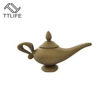 

Plastic Cosplay Magic Halloween Christmas Panto Arabian Lamp Tea Pot Cartoon Genie Aladdin Lamp Decorations Home Party Ornaments