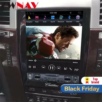 

tesla style Android 7.1 big screen Car DVD For Cadillac Escalade 2007-2012 Auto Audio Video BT Radio Stereo GPS Navigation 1 din