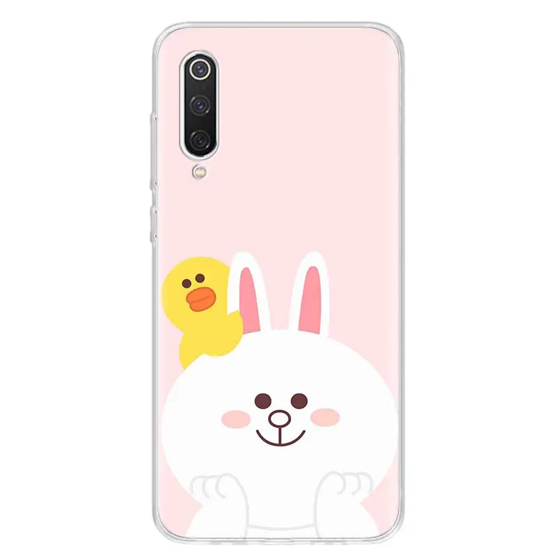 Для влюбленных пар коричневый с декором в виде кролика крышка чехол для телефона для Xiao mi Red mi Note 8 Pro 8A 7 7A 5 5A 6A 4X S2 K20 mi 5X6X9 8 CC9 F1 корпус под плетенную сумку - Цвет: TW029-10