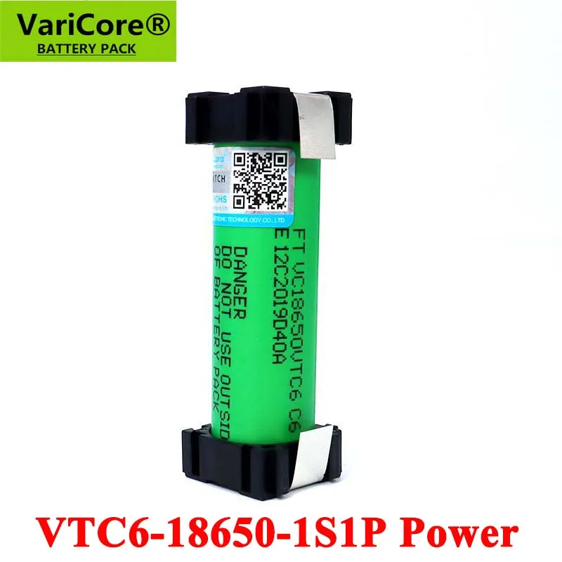 

20pcs VariCore VTC6 3.7V 3000mAh 18650 Li-ion Rechargeable batteries for Screwdriver Electric hand drill DIY weld battery pack