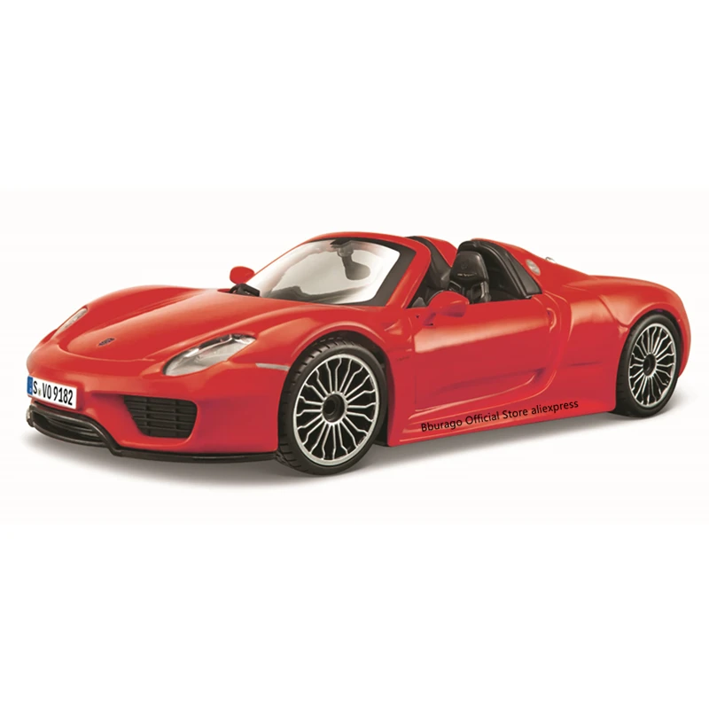 Bburago 1:24 NEW Porsche 918 Spyder alloy racing car Alloy Luxury Vehicle Diecast Cars Model Toy Collection Gift | Игрушки и хобби