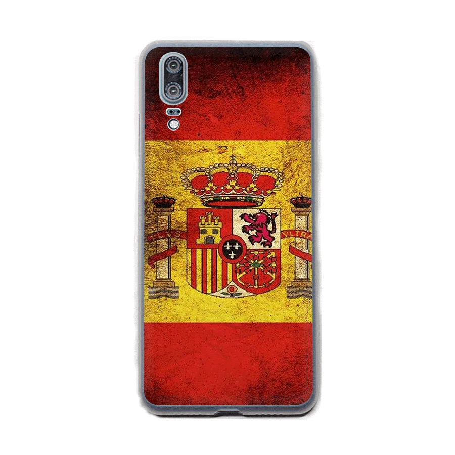Desxz Spanish flag Phone Case for Huawei P8 P9 P10 P20 P30 Pro Lite P Smart Cover