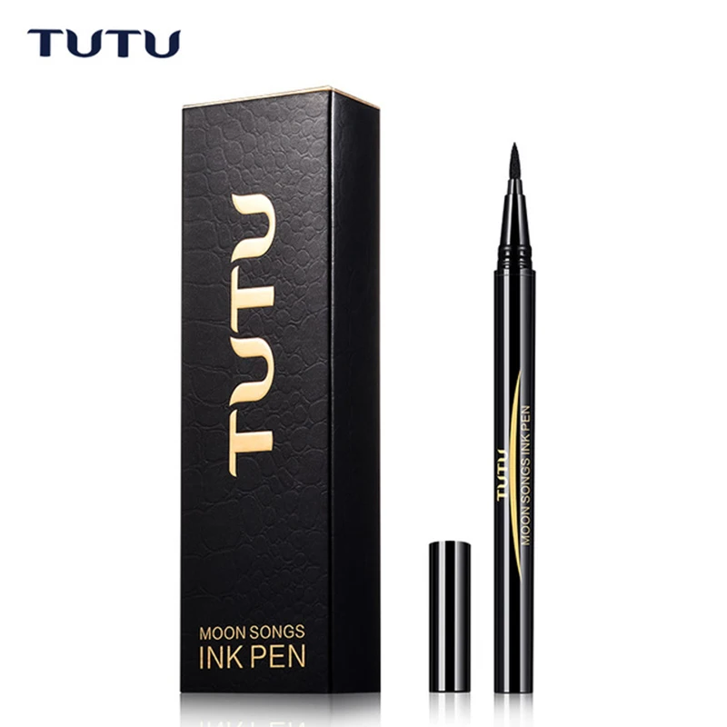 Туту черная жидкая подводка для глаз макияж Луна песни чернила подводка для глаз Карандаш Водонепроницаемый Отдых весь день длительный