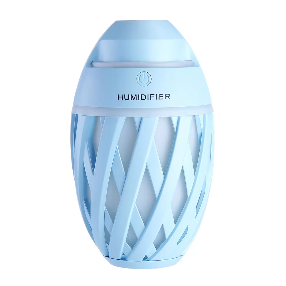 Светодиодный очиститель для автомобиля, ароматерапия, увлажнитель воздуха для дома и офиса, мини USB, арома-диффузор с изменяющимся объемом 320 мл - Цвет: Sky Blue