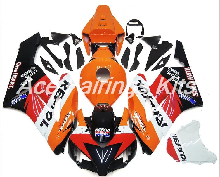 Топ(литьевая форма) ABS полный обтекатель комплект подходит для Honda CBR1000RR cbr1000 04 05 2004 2005 обтекатели комплект Repsol HRC