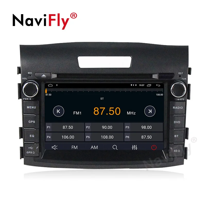 Discount Navifly Android 9.1 car multimedia dvd player for Honda CRV CAR GPS navigation Radio Tape Recorder Stereo Map RAM 2G ROM 32G BT 4