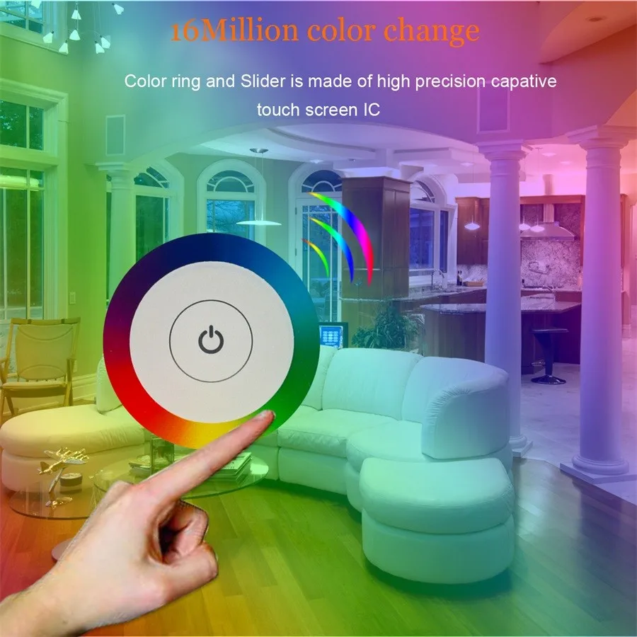 Mi Light P1 P2 P3 LED Dimmer Controller Smart Touch Panel Controller for RGB RGBW RGBCCT Wall Light LED Strip Light DC12-24V