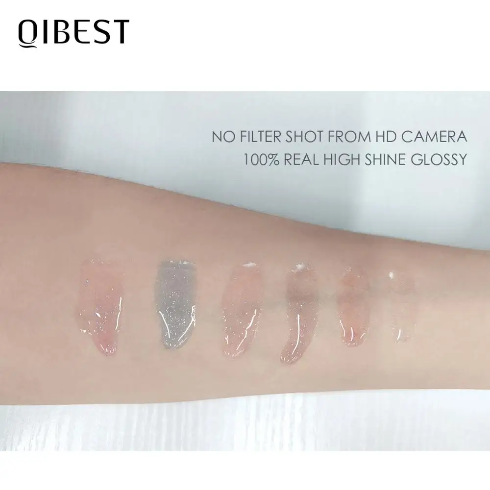 QIBEST Moisturizer Plumper Lip Gloss Long Lasting Transparent Lipgloss Base Watery Luster Glossy Lip Tint Waterproof Lips Makeup lip gloss lip makeup lip glaze lip tint lip plumper