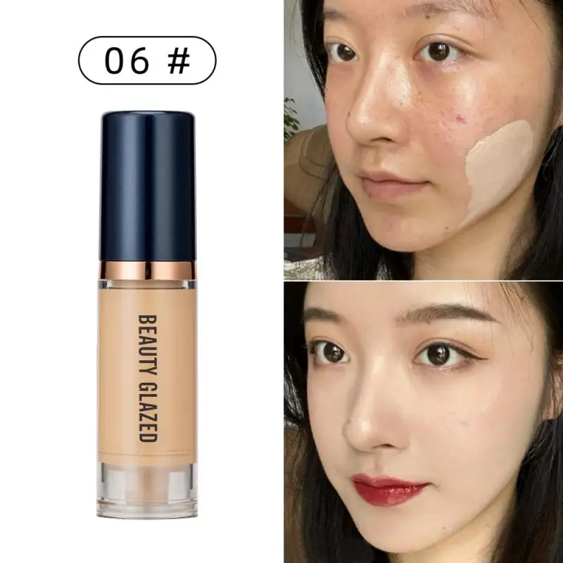 Beauty Glazed Liquid Foundation Soft Concealer Primer Base ContourPalette Waterproof Long Lasting Moisturizing Makeup TSLM1