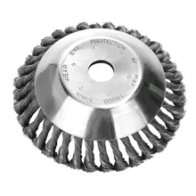 Steel Wire Wheel Garden Weed Brush Lawn Mower Cutter Blade Trimmer Metal Blades Trimmer Head Garden Grass Trimmer Head