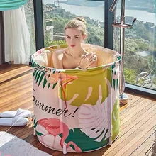 Складная Ванна для взрослых, бытовая ванна, бочонок, Портативная Складная Ванна, Детская ванна, бытовая ванна, складной Душ, 65*70 см