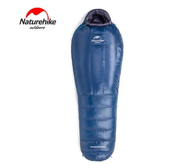 Naturehike 90% Filling White Goose Down Mummy Sleeping Bag Single Person Hiking Waterproof Camping Outdoor Adult | Спорт и