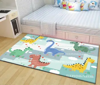 

Cartoon Dinosaur Kids Bedroom Area Rugs Soft Baby Play Crawling Rug Children Game Mat Bedside Carpet Living Room for Home Decor