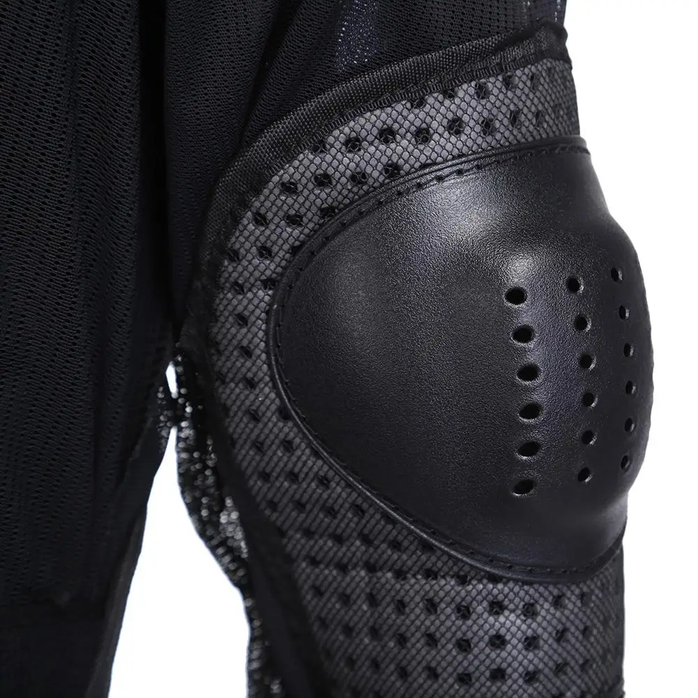 Motorcycle MX Full Body Armor Jacket Riding Racing Clothing Suit Moto Riding ATV Protectors Clothing Protective Gear Mask Black