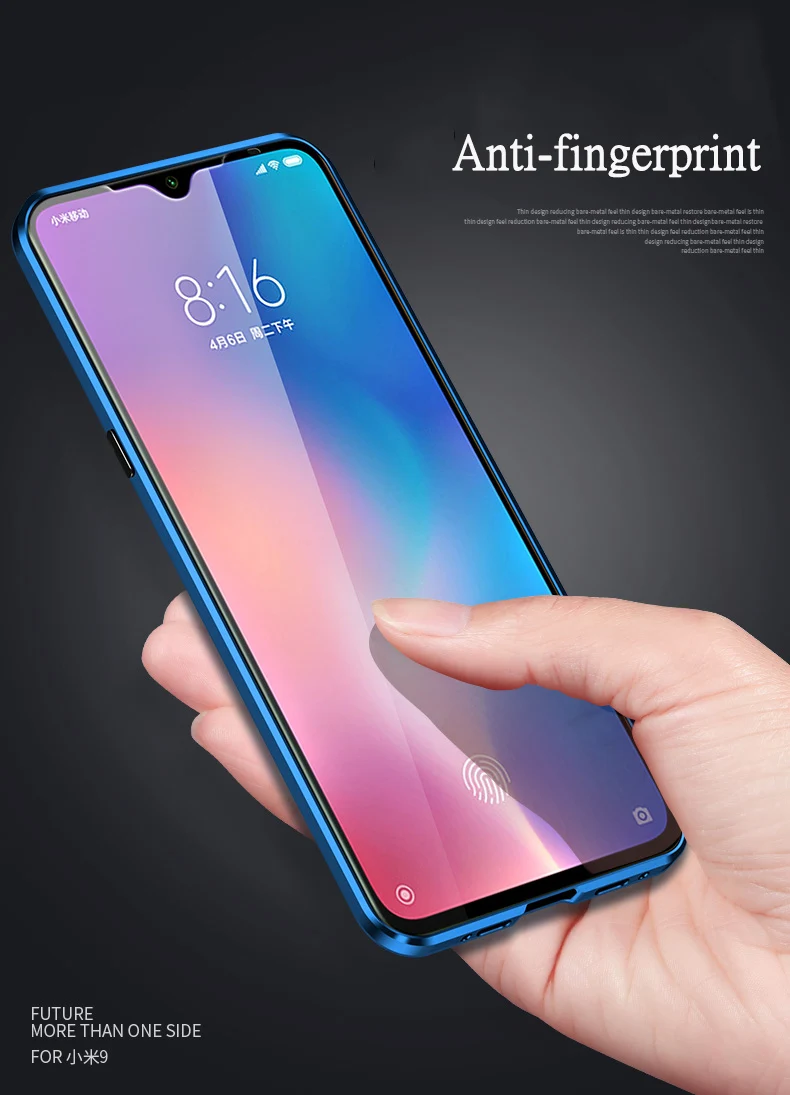 Двухсторонний стеклянный чехол для телефона Xiaomi Pocophone F1 9 Pro 9T CC9 Redmi K20 Pro Note 8 Pro чехол с магнитной адсорбцией металлический чехол