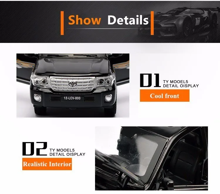 1:32, 15 см, Toyota Land Cruiser, сплав, внедорожник, модель автомобиля, игрушка, внедорожник, 4 открытые двери, оттягивающийся Металлический Игрушечный Автомобиль для мальчиков
