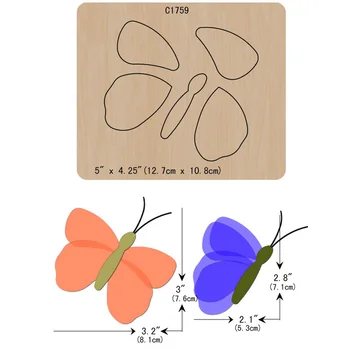 

New Butterfly Wooden die Scrapbooking C1759 Cutting Dies