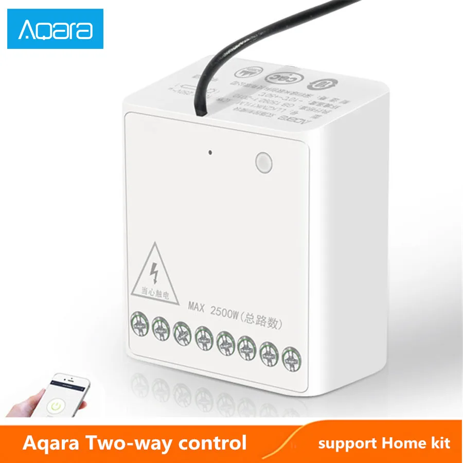Aqara two-way Control Module Wireless Relay Switch Controller Smart Timer 2 Channels Work For xiaomi mijia MI home APP Homekit |