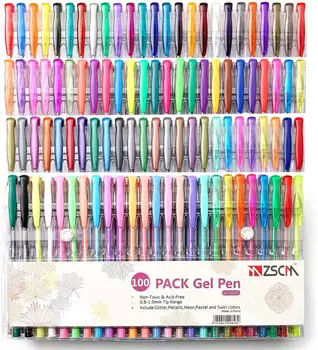 

100Colors Juice Pen Gel Pen Refills Ballpoint Pens Coloring Drawing Painting Bullet Diary Writing Marker Office School Supplies