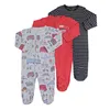 3Pcs/Set 100% Cotton Baby Rompers Newborn Long Sleeve Clothes Set Infant Jumpsuit Baby Underwear Sleepsuit Clothing ► Photo 3/6