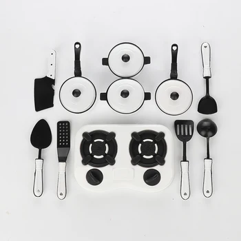 

11pcs/lot Simulation Kitchenware Utensils Toys Set Children Pretend Play Kitchen Cookware Pot Pan Cook Play Toy