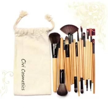 

18pcs Professional Cosmetics Makeup Brushes Set With Drawstring Bag Concealer Eyebrow Powder Eyeshadow Makeup Brushes Tool#1020