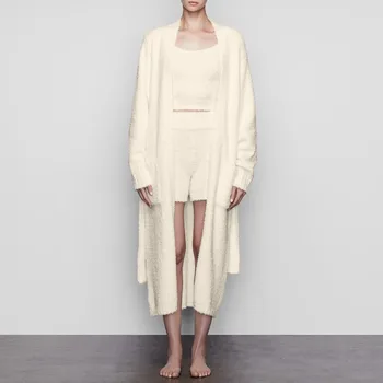 

Soft Robes Women Long Bathrobe Flannel Winter Warm Kimono Bath Robe Sleepwear Dressing Gown Female Nightwear Home Clothes