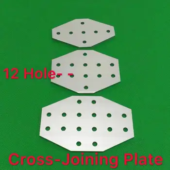 

12 Holes Cross Type 2040 3060 4080 4590 Connection Plate Corner Bracket Joint Board For Aluminium Profiles
