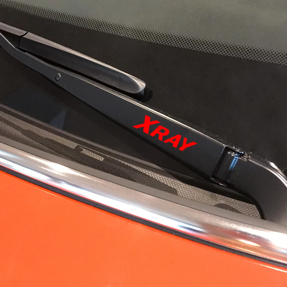 

4PCS Funny Car Stickers Auto Window Wiper Waterproof Decals For Lada Xray Car Wiper Decor Reflective PVC Vinyl Decal Accessories