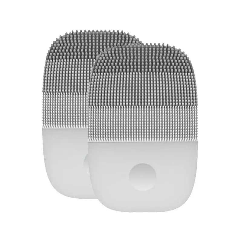 Two pcs Gray InFace Соник чистый Электрический Глубокий лица Чистящая Щетка массажная специально для мужчин - Цвет: Two pcs Gray