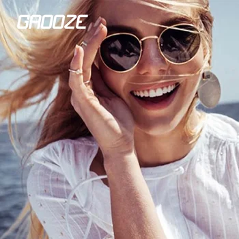 

GAOOZE Sunglasses Women Female Glasses for Men Women's Sunglasses Round Sun Glass Vintage Sunglass Women Oculos LXD24