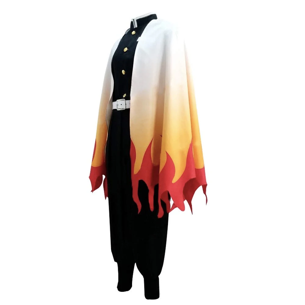 Аниме Kimetsu No Yaiba Косплей костюмы Kyoujurou Rengoku костюмы для праздника костюмы Униформа Хэллоуин вечерние Лезвия Костюм демона