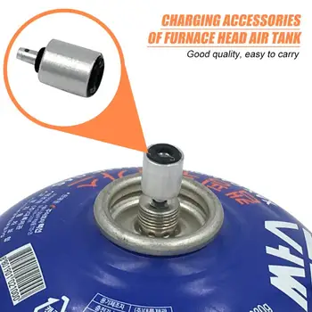 

1/2/3pcs Silver Stove Adapter Converter Gas Tank Cylinder Inflatable Valve Adapter for Outdoor Picnic Cooking Supplies